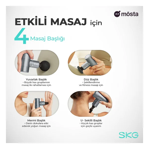 Skg F3 Gri Masaj Tabancası - Görsel 4
