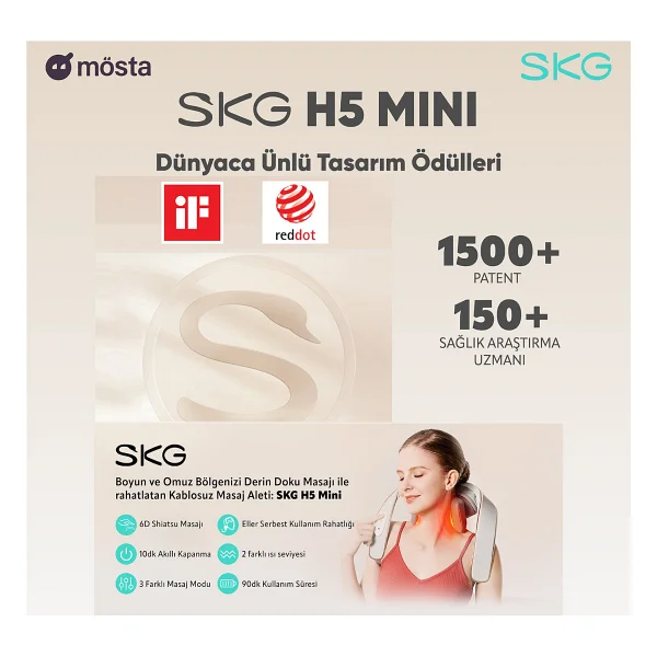 Skg H5 Mini Omuz Ve Boyun Masaj Aleti - Görsel 5