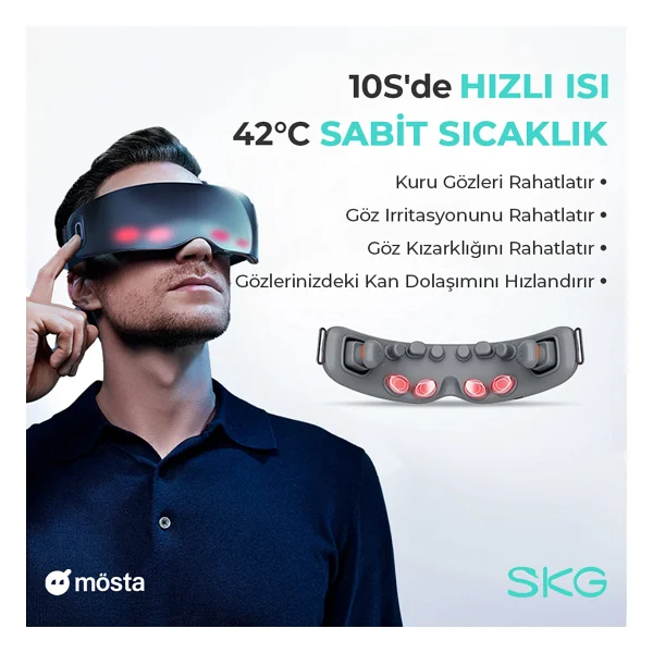 Skg E7 2in1 Titreşimli Göz Masaj Aleti - Görsel 5