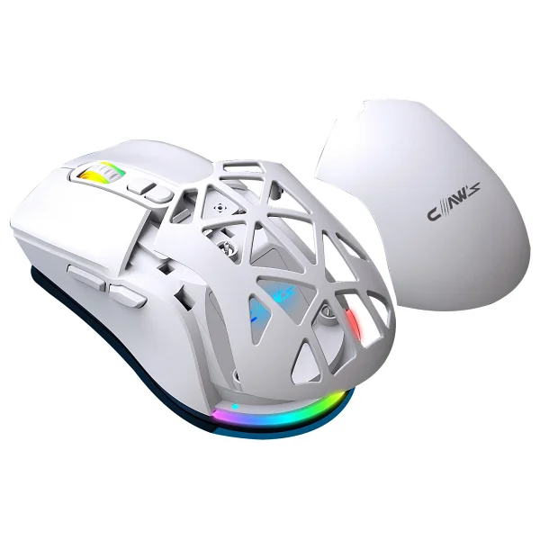 Claws Nexus Air V1 Beyaz RGB Optik Kablolu/Kablosuz Oyuncu Mouse - Görsel 5