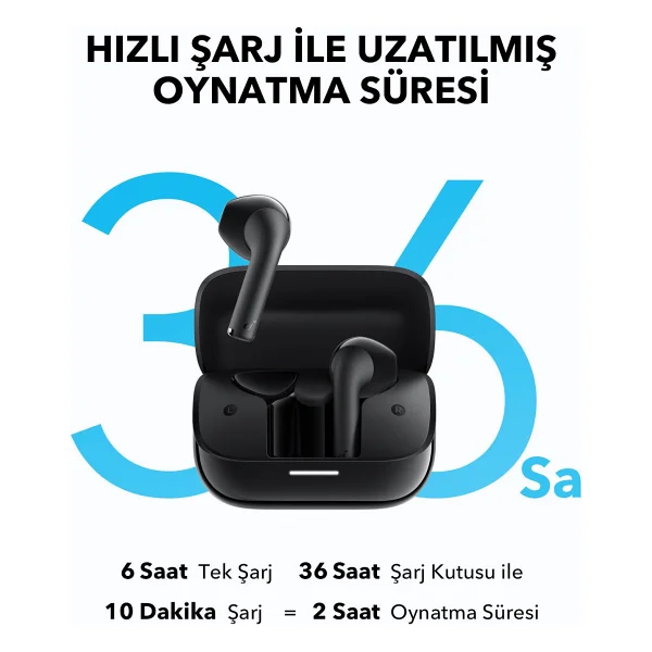 Anker Soundcore K20i TWS Siyah Kulak İçi Bluetooth Kulaklık - Görsel 4