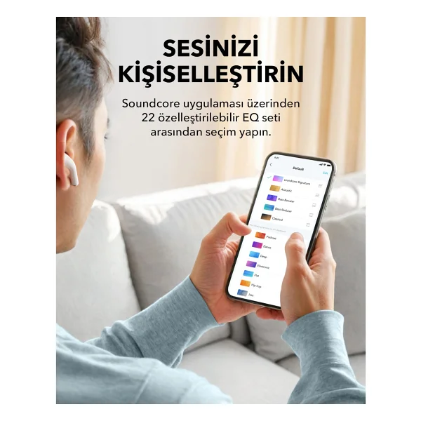 Anker Soundcore K20i TWS Kulak İçi Bluetooth Kulaklık - Görsel 6