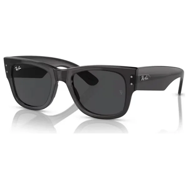 Ray-Ban Mega Wayfarer 0840s 1406b1 Transparent Black-Dark Grey Güneş Gözlüğü - Görsel 2