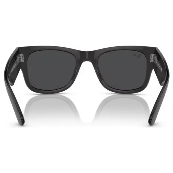 Ray-Ban Mega Wayfarer 0840s 1406b1 Transparent Black-Dark Grey Güneş Gözlüğü - Görsel 4