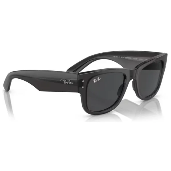 Ray-Ban Mega Wayfarer 0840s 1406b1 Transparent Black-Dark Grey Güneş Gözlüğü - Görsel 5