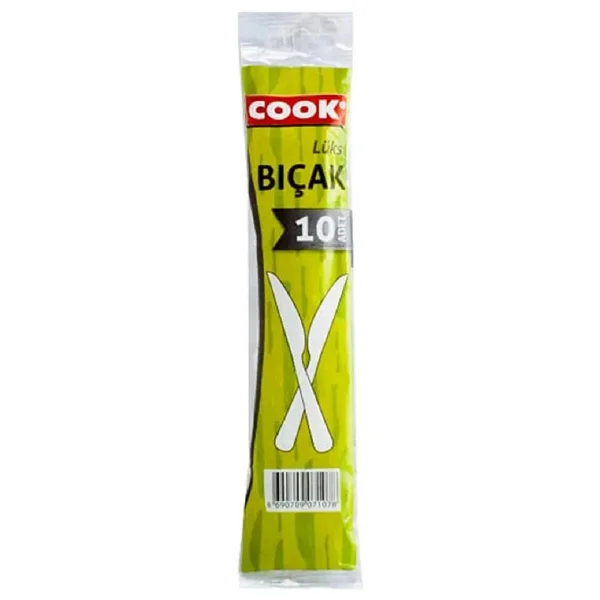 Cook Lüks 10'lu Plastik Bıçak - Görsel 2