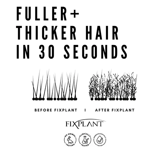 Fixplant Saç Dolgunlaştırıcı Topik 28 Gr. - Seyrek Saçlar İçin Saç Tozu - Fixplant Saç Fiberi - Siyah - Görsel 7