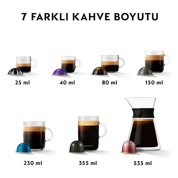 Nespresso Vertuo Next Gri Kapsül Kahve Makinesi - Görsel 3