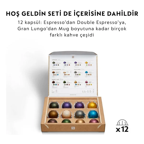 Nespresso Vertuo Next Gri Kapsül Kahve Makinesi - Görsel 5