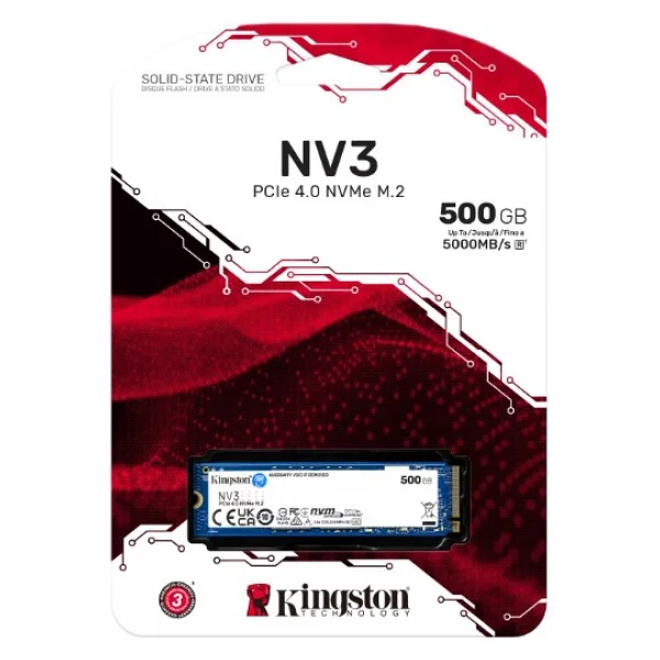 Kingston Nv3 Snv3s/500g Pcı-Express 4.0 500 GB M.2 SSD - Görsel 7