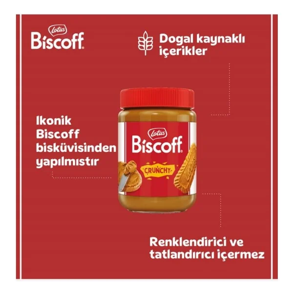Lotus Biscoff Crunchy Spread 380 Gr - Görsel 3