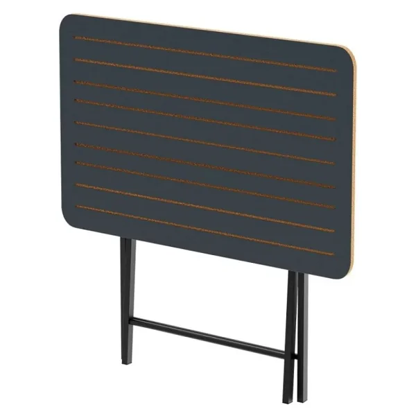 Eportatif Katlanır 4 Kişilik Bahçe Masası Bistro Masa 55x90 Füme 1426 - Görsel 2