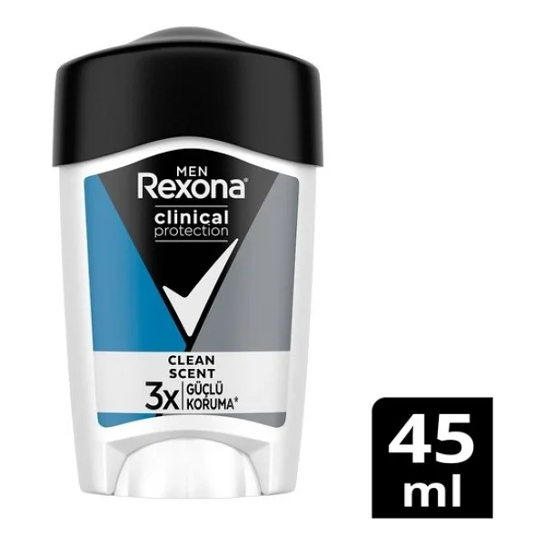 Rexona Men Clinical Protection Clean Scent 45 Ml Erkek Stick Deodorant - Görsel 2