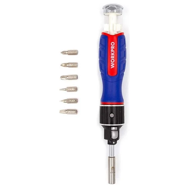 Workpro Wp221069 6in1 Cr-V Cırcırlı Manyetik Tornavida Seti - Görsel 2
