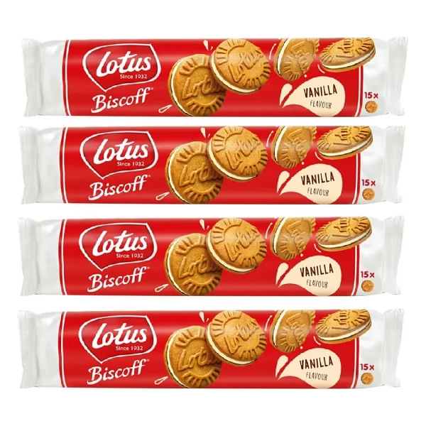 Lotus Biscoff Vanilla Flavour Bisküvi 150 Gr 4'lü - Görsel 6