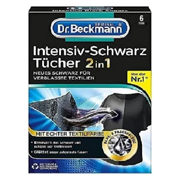 Dr. Beckmann Dr.Beckmann Koyu-Siyah Çamaşırlar İçin Yenileyici Mendil 6'lı 1 Lt Renk Koruyucu Ve Yumuşatıcı Özellik - Görsel 3