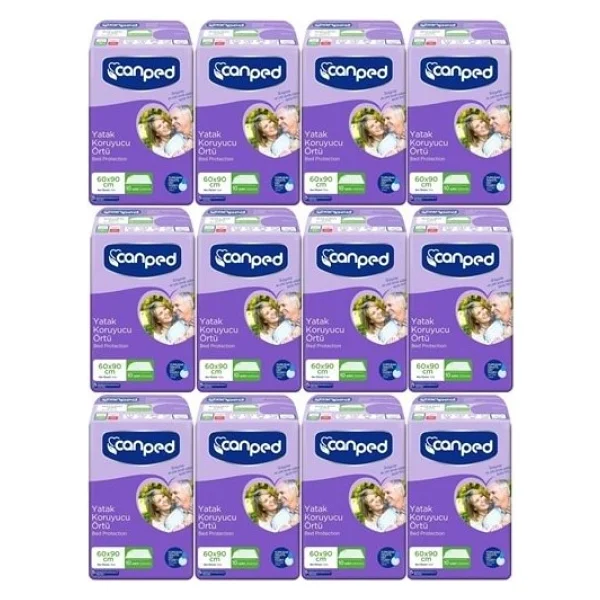 Canped Hasta Yatak Koruyucu Örtü 60x90cm 120 Adet (12pkx10) - Standart - Görsel 2