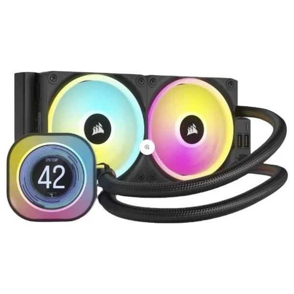 Corsair İcue Link H100i Lcd Cw-9061007-Ww 240 Mm İşlemci Sıvı Soğutucu - Görsel 2