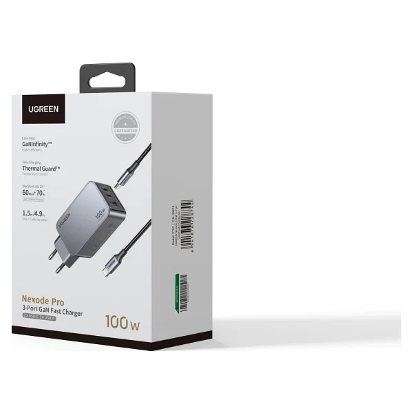 Ugreen Nexode Pro 100 W Type-C Kablolu Hızlı Şarj Aleti - Görsel 5