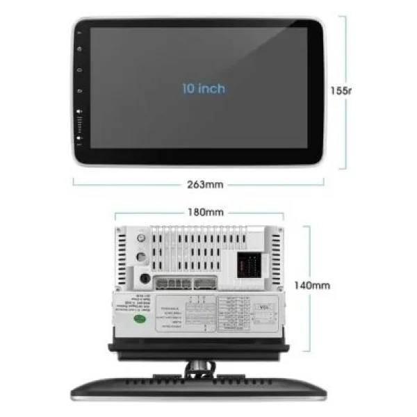 Navigold Kl-3800 4/64gb Android Tek Din 10''inch Oto Araba Multimedya Teyp Car Play-USB-GPS-Wi-Fi Kamera - Görsel 2