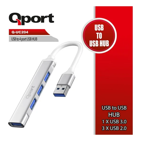 Qport Q-Uc204 4 Port USB Çoğaltıcı - Görsel 6