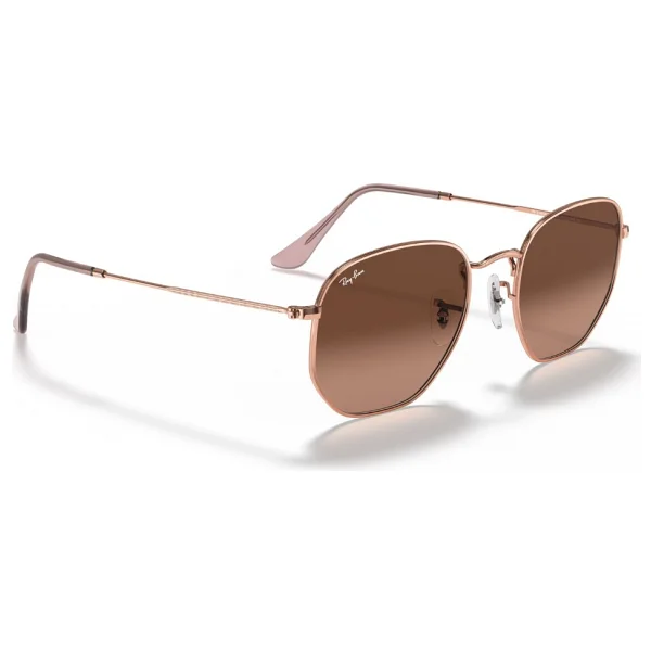 Ray-Ban Hexagonal 3548n 9069a5 Copper-Brown Güneş Gözlüğü - Görsel 5