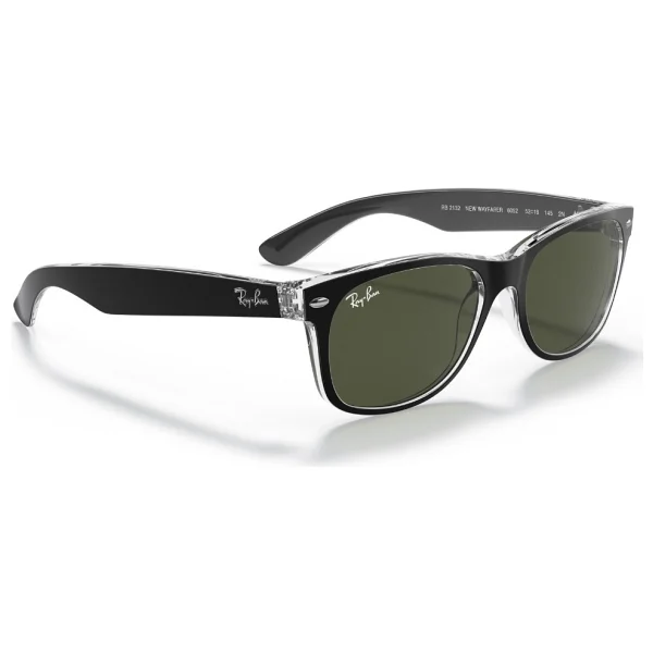 Ray-Ban Wayfarer 2132 6052 Black/Transparent-Green Güneş Gözlüğü - Görsel 5