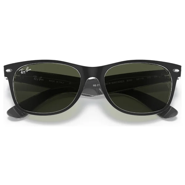 Ray-Ban Wayfarer 2132 6052 Black/Transparent-Green Güneş Gözlüğü - Görsel 7