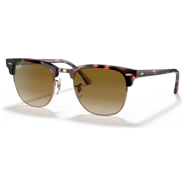 Ray-Ban Clubmaster 3016 133751 Pink Havana-Light Brown Güneş Gözlüğü - Görsel 7
