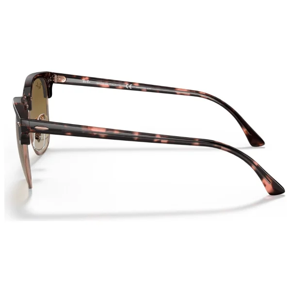 Ray-Ban Clubmaster 3016 133751 Pink Havana-Light Brown Güneş Gözlüğü - Görsel 2