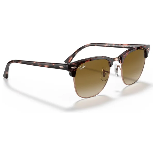 Ray-Ban Clubmaster 3016 133751 Pink Havana-Light Brown Güneş Gözlüğü - Görsel 4