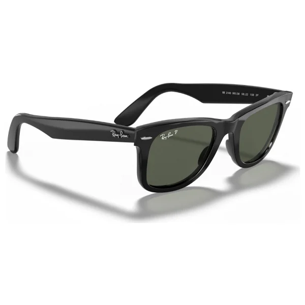Ray-Ban Wayfarer 2140 901/58 Black-Green Polarize Güneş Gözlüğü - Görsel 5