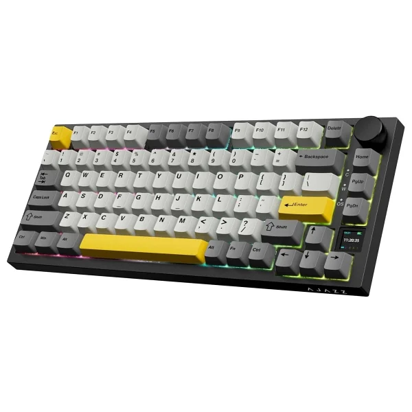 Ajazz Ak820 Pro Siyah RGB %75 Tkl Gift Switch Kablolu/Kablosuz Mekanik Oyuncu Klavyesi - Görsel 6