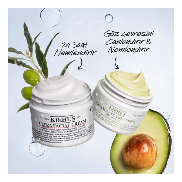 Kiehl's Ultra Facial 28 Ml & Avokado Göz Kremi 7 Ml Favori Nem İkilisi Cilt Bakım Seti - Görsel 4