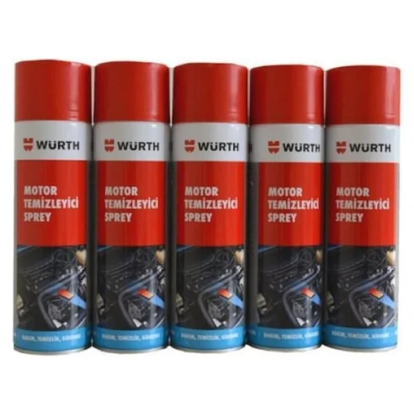 Würth Hızlı Motor Temizleme Spreyi 500 ml (5 ADET) - Görsel 2