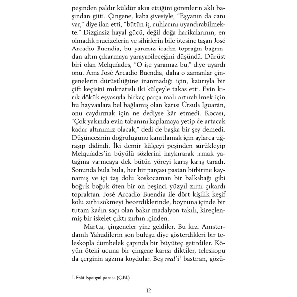Yüzyıllık Yalnızlık - Gabriel Garcia Marquez - Görsel 8