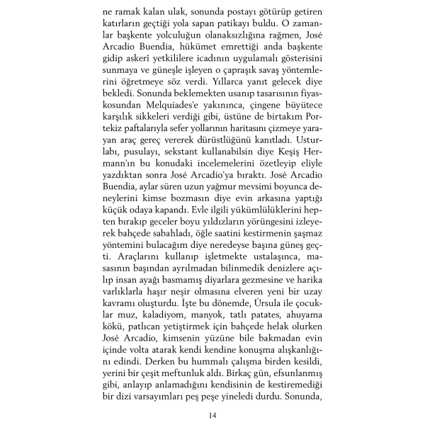 Yüzyıllık Yalnızlık - Gabriel Garcia Marquez - Görsel 10