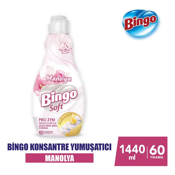Bingo Soft Manolya Bahçesi Yumuşatıcı 60 Yıkama 1.44 Lt 6'lı - Görsel 2