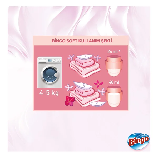 Bingo Soft Manolya Bahçesi Yumuşatıcı 60 Yıkama 1.44 Lt 6'lı - Görsel 5