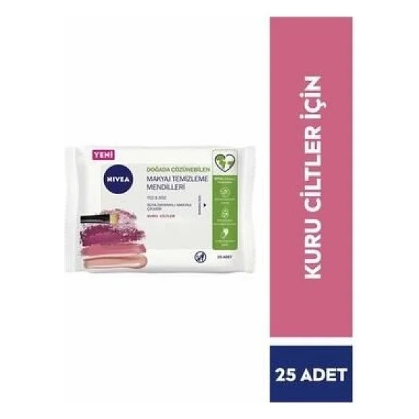 Nivea Kuru Ciltler İçin 25'li Makyaj Temizleme Mendili - Görsel 5