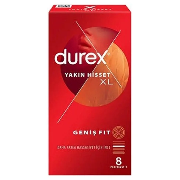 Durex Yakın Hisset XL 8'li Prezervatif - Görsel 3