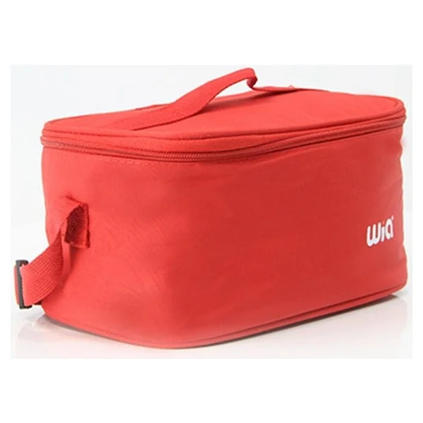 Wia Kırmızı Isı Yalıtımlı Kapaklı Geniş Hacimli Ayarlanabilir Askılı Polyester Beslenme Çantası 13x24x14 Cm - Görsel 8