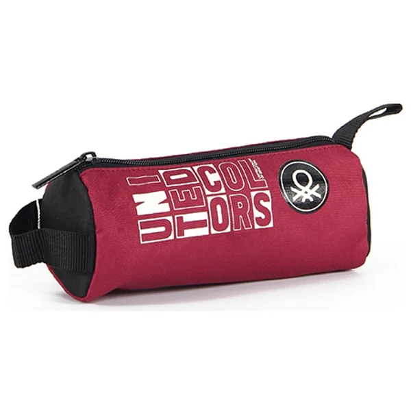 Benetton Bolmeli Silindir Kalemlik Bordo 04298 - Görsel 3