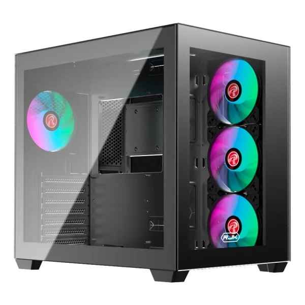 Raijintek Paean C7 Tg4 0r20b00234 Argb 4 Fanlı Siyah Atx Bilgisayar Kasası - Görsel 2