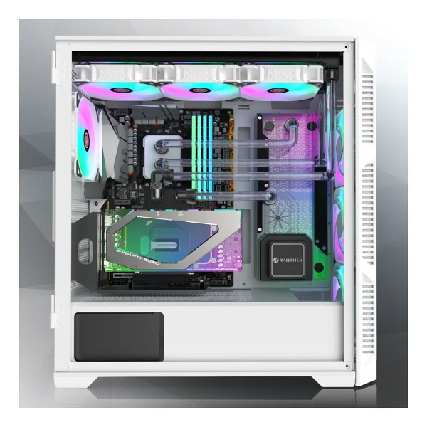 Raijintek Ponos Ultra Ms4 0r20b00228 Argb Fanlı Beyaz E-Atx Bilgisayar Kasası - Görsel 3