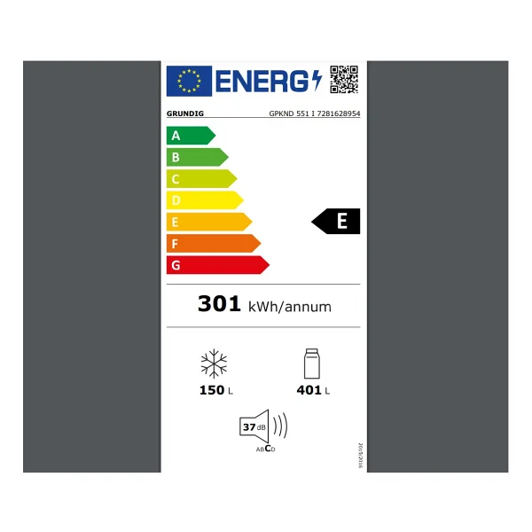 Grundig Gpnkd 551 I Kombi No Frost Buzdolabı - Görsel 7
