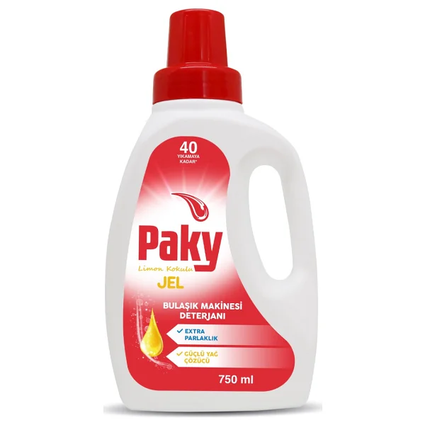 Paky Bulaşık Makinesi Jel Deterjanı 750 ml - Görsel 3