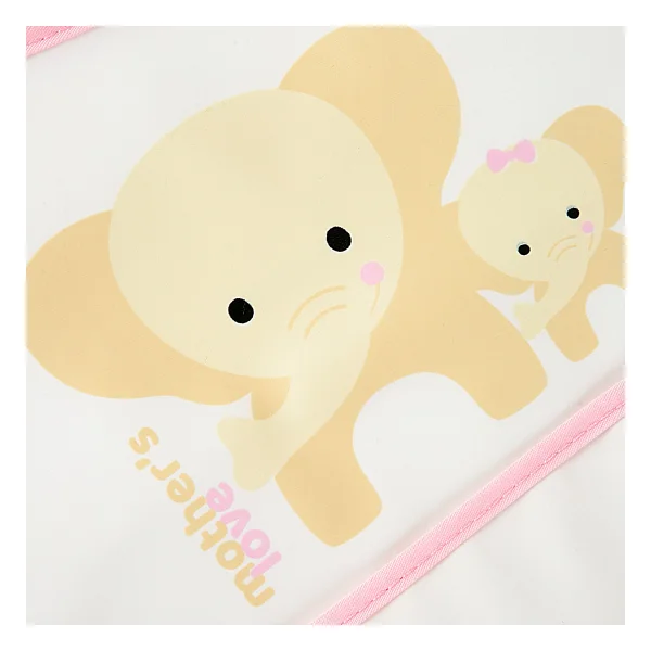 Babyjem Poli Muşamba Küçük Pembe Önlük - Görsel 4