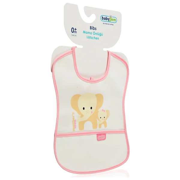 Babyjem Poli Muşamba Küçük Pembe Önlük - Görsel 7