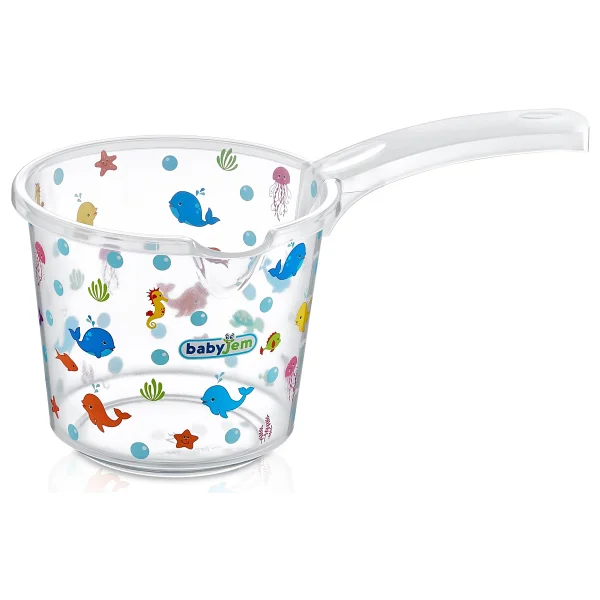 Babyjem Şeffaf Desenli Bebek Banyo Maşrapası - Görsel 6